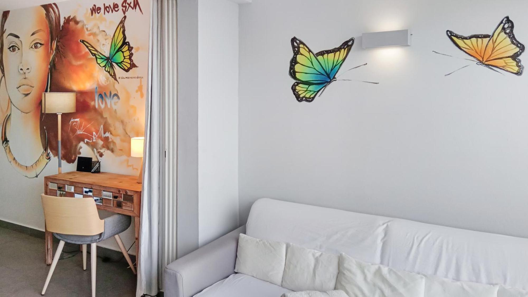 Official Page "Residence Bleu Marine" - Sea View Apartments & Studios - Saint-Martin French Side Grand Case Oda fotoğraf