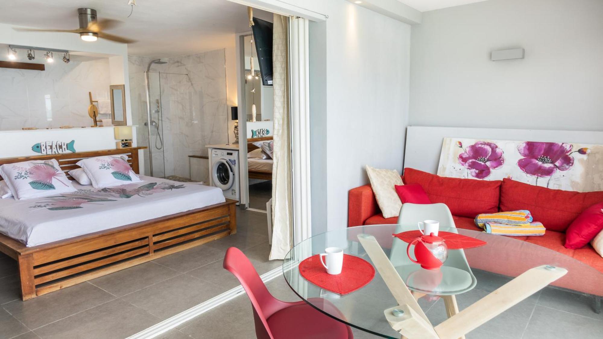 Official Page "Residence Bleu Marine" - Sea View Apartments & Studios - Saint-Martin French Side Grand Case Oda fotoğraf